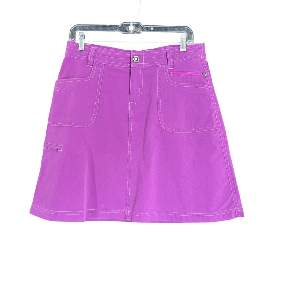 Kuhl Purple A Line Utility Skirt Stretch Outdoor Casual Size 6